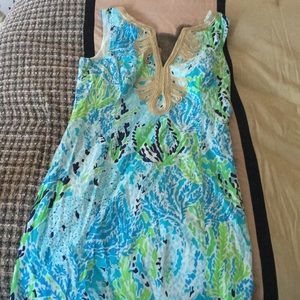 Janice Shift dress in Let’s Cha Cha spa blue